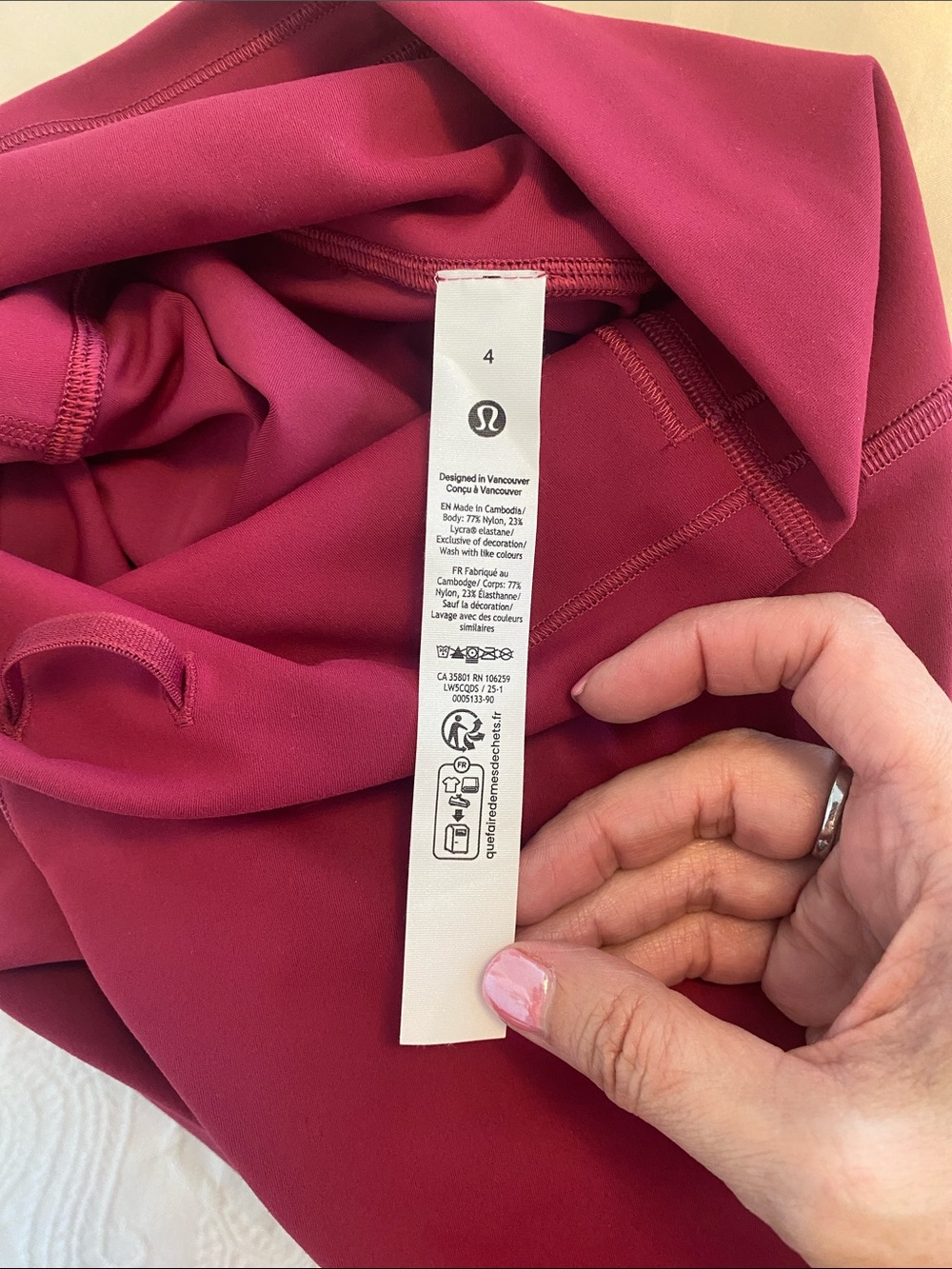 lululemon athletica Womens Mulberry High-Rise Leggings - Picture 4 of 4
